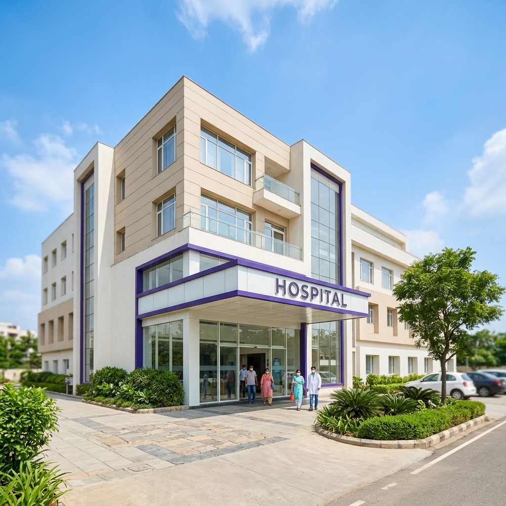 A modern mid-size Indian hospital served by Medyzen